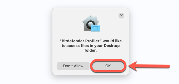 Generare un rapporto di Profiler quando Bitdefender non è installato