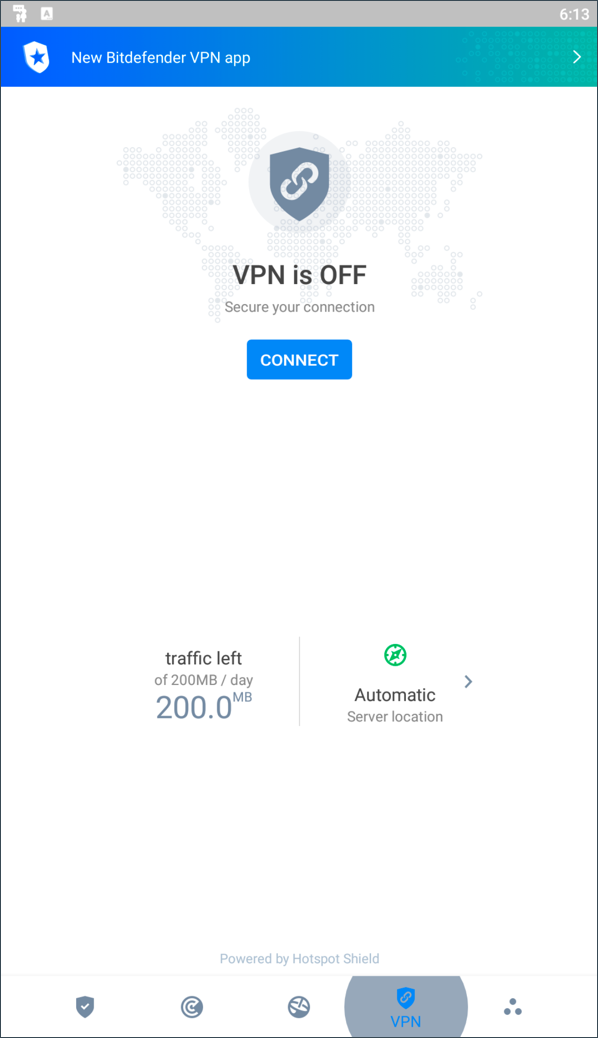 Il modulo VPN in Bitdefender Mobile Security