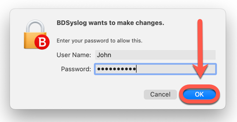 Come utilizzare l’utilità di scansione BDsys su Mac - password