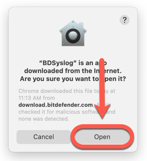 Come utilizzare l’utilità di scansione BDsys su Mac - Aprire