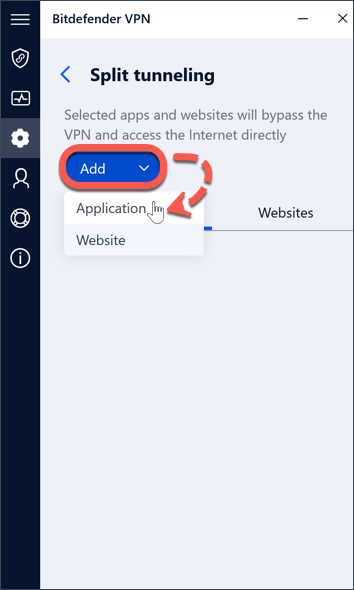 Cosa fare se una particolare app non funziona quando Bitdefender VPN è attivo - Windows