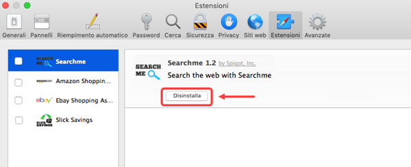 ripristinare Safari su Mac