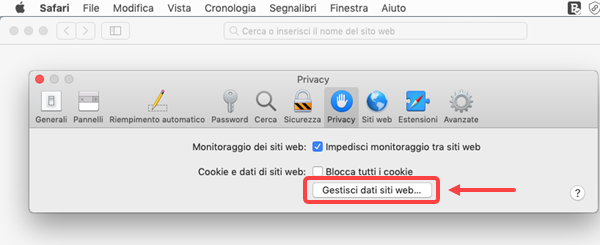ripristinare Safari su macOS